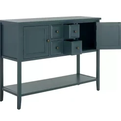Slate Teal 4-Drawer Charlotte Sideboard