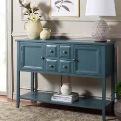 Slate Teal 4-Drawer Charlotte Sideboard