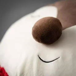 Sleepy Reindeer Plush Christmas Pillow