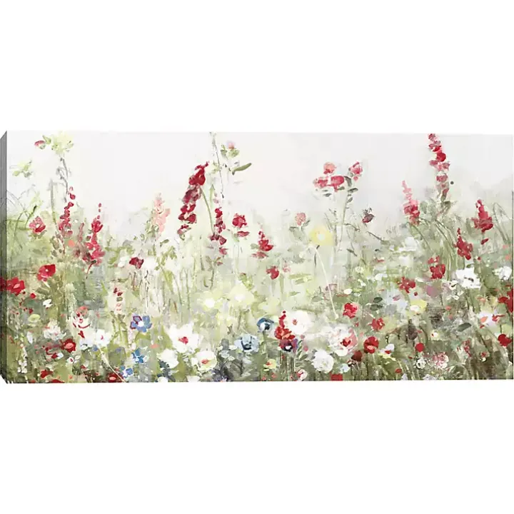 Sleepy Spring Meadow Canvas Art Print
