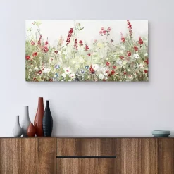 Sleepy Spring Meadow Canvas Art Print