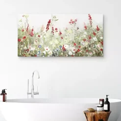 Sleepy Spring Meadow Canvas Art Print