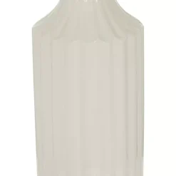 Slender Curtain Ribbed Vase