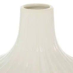 Slender Curtain Ribbed Vase, 13 in.