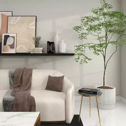 Slender Curtain Ribbed Vase, 13 in.