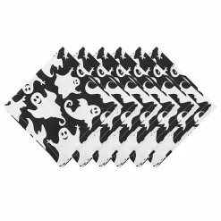 Smiling Ghost Halloween Napkins, Set of 6