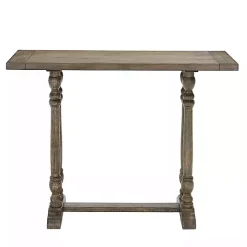 Smokey Oak Wood Chandler Counter Height Table