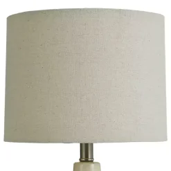 Smooth Ivory Ceramic Table Lamp