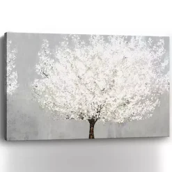 Snow Kissed Blossoms Giclee Canvas Art Print