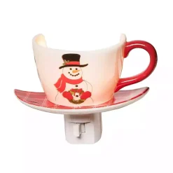 Snowman Teacup Nightlight
