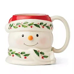 Snowman with Holly Mug