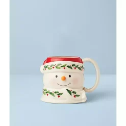 Snowman with Holly Mug