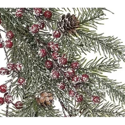 Snowy Berry and Greenery Christmas Wreath