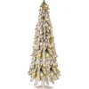 Snowy Downswept Pre-Lit Alpline Tree, 5 ft.