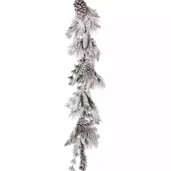 Snowy Pine and Cedar Cone Winter Garland