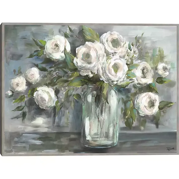 Soft Blooms Still Life Framed Wall Art