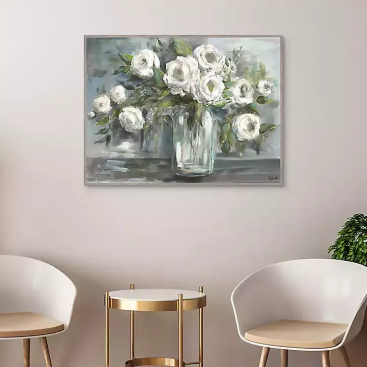 Soft Blooms Still Life Framed Wall Art