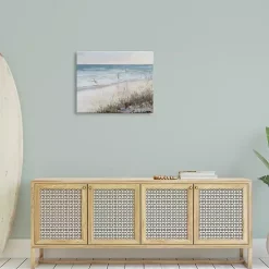 Soft Blue Beach Canvas Art Print, 30x24