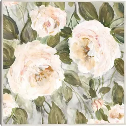 Soft California Roses Framed Canvas Art