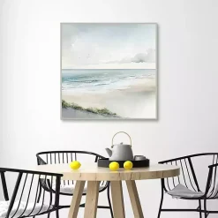 Soft Coastal I Framed Canvas Art Print