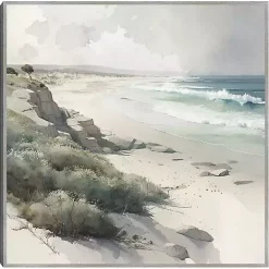 Soft Coastal II Framed Canvas Art Print