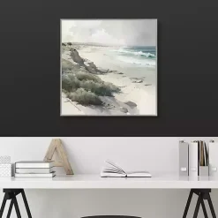 Soft Coastal II Framed Canvas Art Print