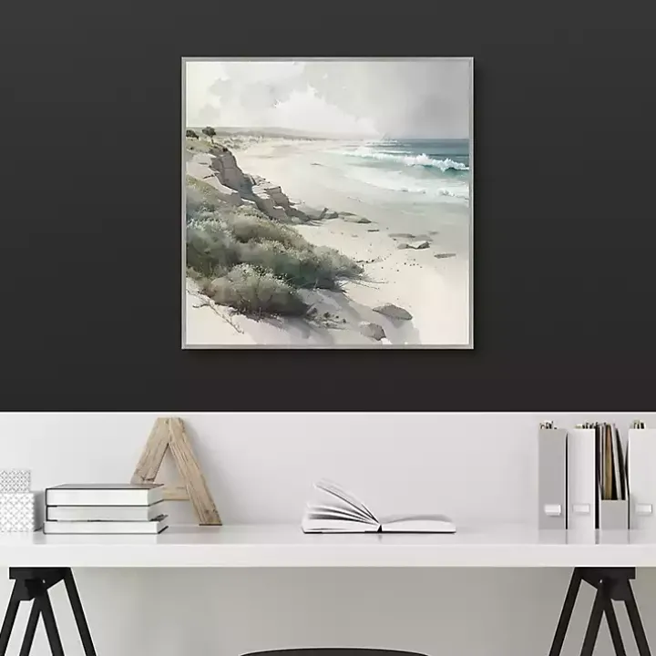 Soft Coastal II Framed Canvas Art Print