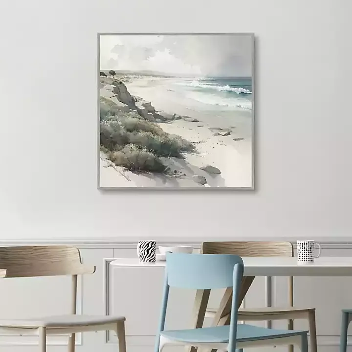 Soft Coastal II Framed Canvas Art Print