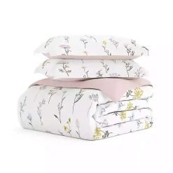 Soft Floral Reversible 2-pc. Twin Duvet Cover Set