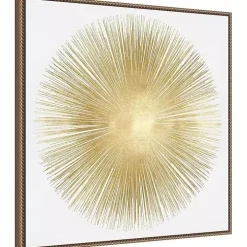 Soft Gold Sunburst I Canvas Art Print