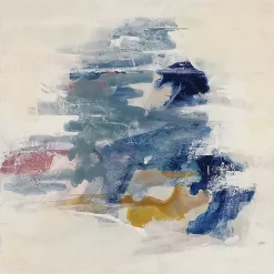 Soft Teal Waves I & II Canvas Art Prints, Set of 2