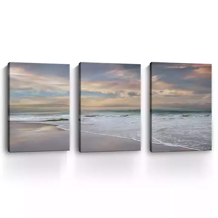 Soft Twilight Canvas Art Prints, 32x48, Set of 3