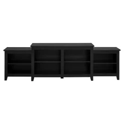 Solid Black Tiered TV Stand