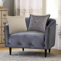 Solid Ivory Fringe Accent Pillow