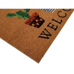 Southwestern Cactus Coir Doormat