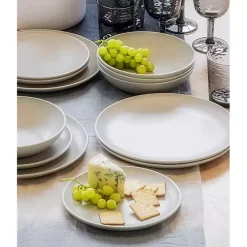 Speckled Beige Wheat Dinner Plates, Set of 6