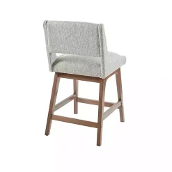 Speckled Gray Boomerang Modern Counter Stool