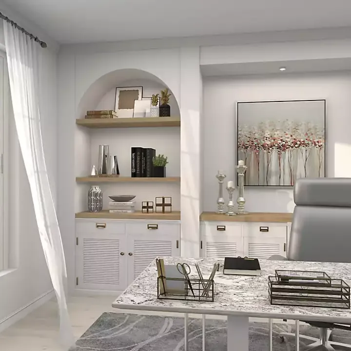 Speckled Mercury Glass Pillar Holders, Set of 3