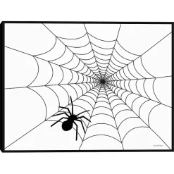 Spider Web Framed Canvas Art Print