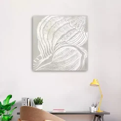 Spiral Seashell Close Up Canvas Art Print