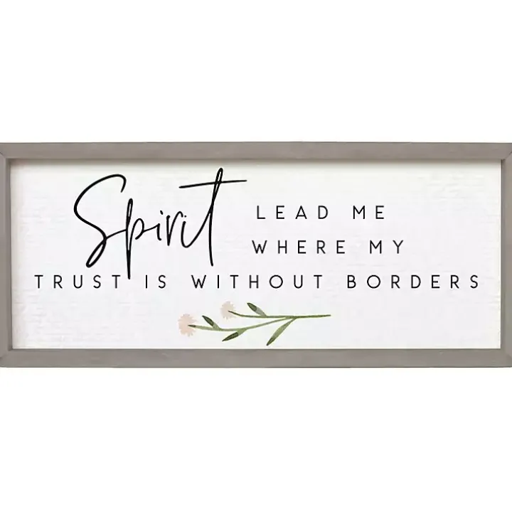 Spirit Lead Me Framed Wall Plaque