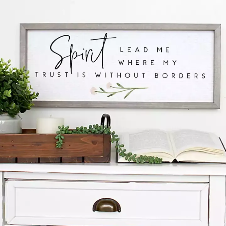 Spirit Lead Me Framed Wall Plaque