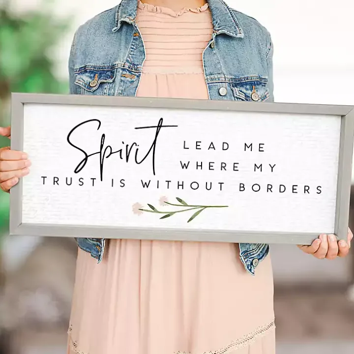 Spirit Lead Me Framed Wall Plaque