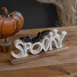 Spooky Bat Wooden Halloween Table Decoration