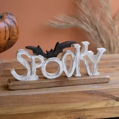 Spooky Bat Wooden Halloween Table Decoration