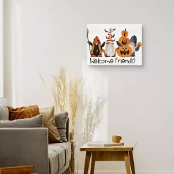 Spooky Pumpkin Gnomes Halloween Wall Art