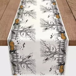 Spooky Tree Border Halloween Table Runner, 72 in.