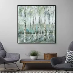 Spring Forest Framed Canvas Art Print