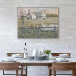 Spring Has Arrived Framed Canvas Art Print