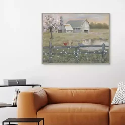 Spring Has Arrived Framed Canvas Art Print